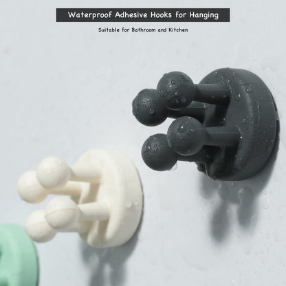 4Pcs Self adhesive Hooks Holders (4 Count)