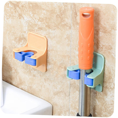 2pcs Broom and Mop Holder Clip Strong Self