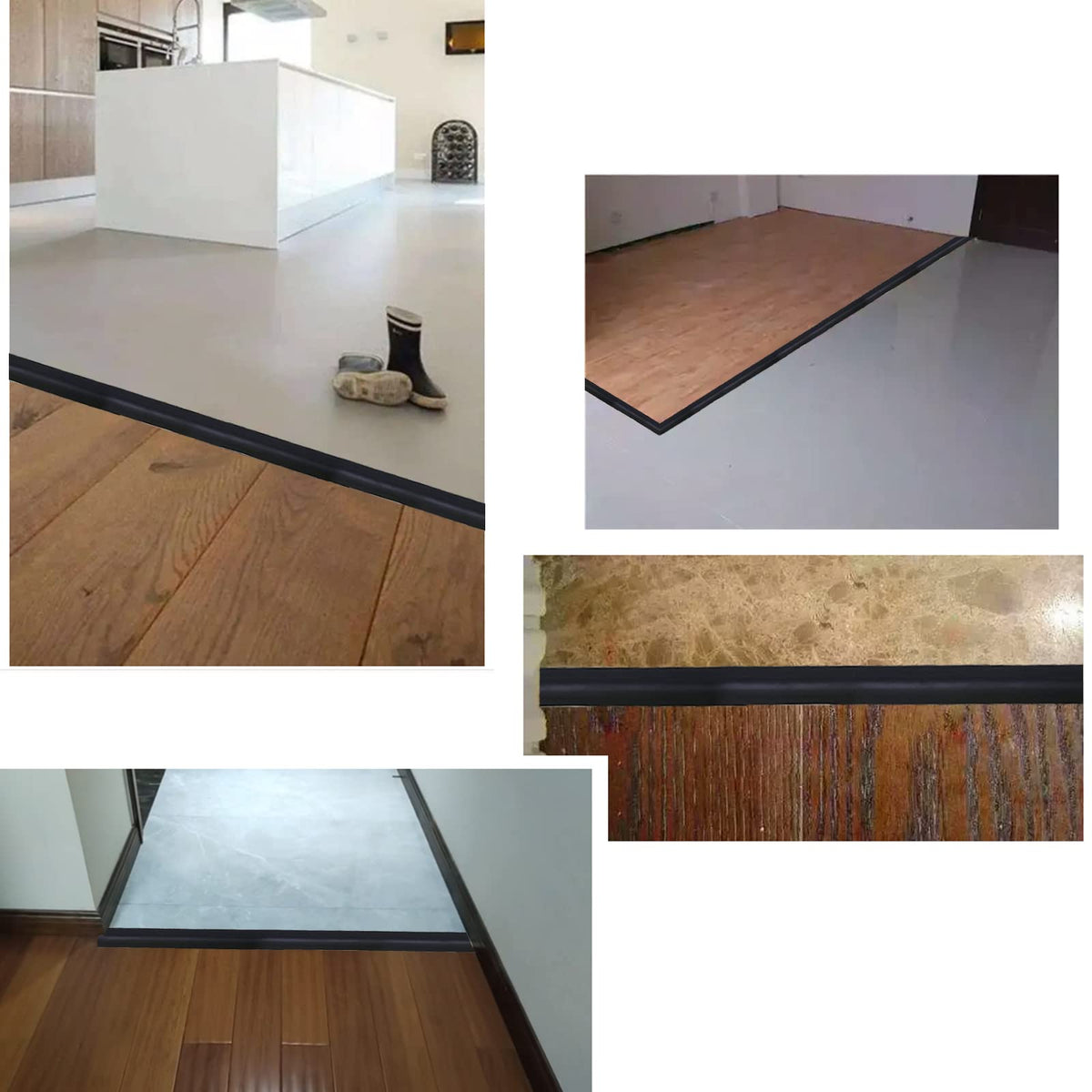 Floor Door Flat Transition Strip & Self Adhesive Floor Vinyl Floor Edge Trim Laminate Floor Gap Covering Joining Strip (118 Foot)
