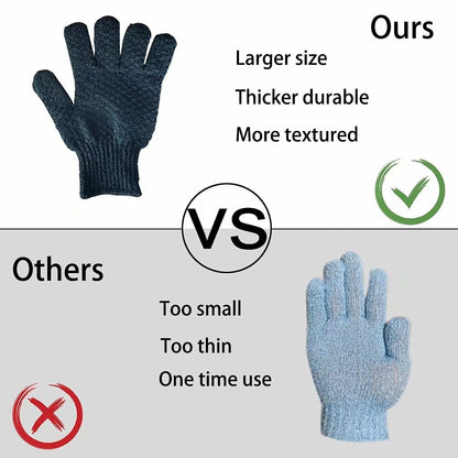 2 Pairs Bath Exfoliating Gloves for men and women (4 Count)