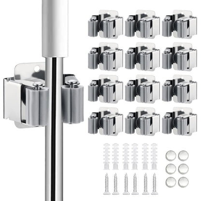 12PCS Broom and Mop Holder (12 Count)
