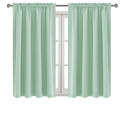 Blackout Curtains for Bedroom Living Room 52 x 45 Inch Long 2 Panels (2 Count)