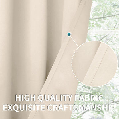 Short Blackout Curtains 48 Inch Length (2 Count)