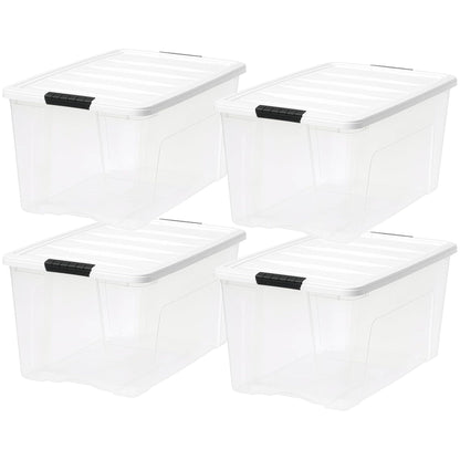 72 Qt Storage Bins with Lids (8 Count)