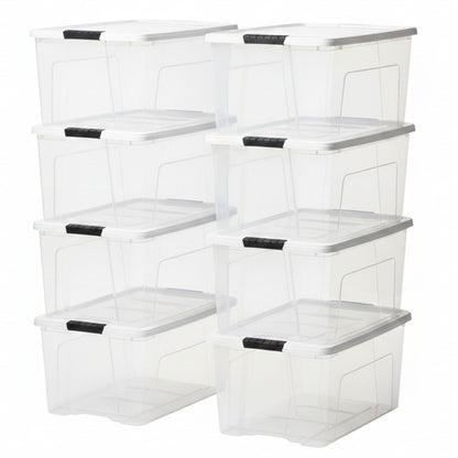 72 Qt Storage Bins with Lids (8 Count)