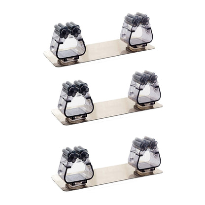 3 Pcs Wall Mounted Mop Holder Self (3 Count)