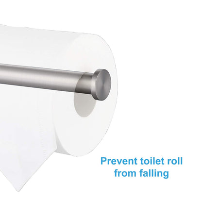 Toilet Paper Holder SUS304 Stainless Steel Round Size Brushed Nickel 2 Pack (2 Count)