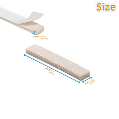 Felt Strips with Adhesive Backing for Furniture (129 Count)