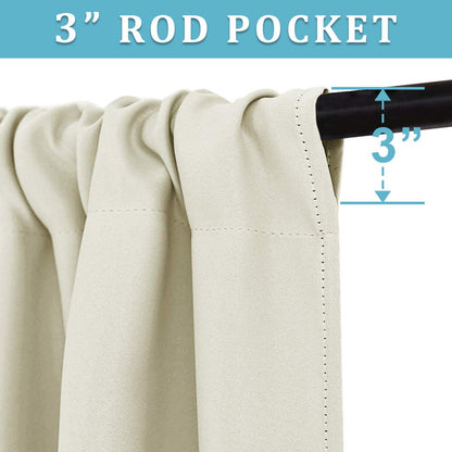Curtains for Bedroom Living Room Dining Room 102 inches Long (2 Count)