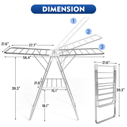 Large Stainless Steel Clothes Drying Rack
