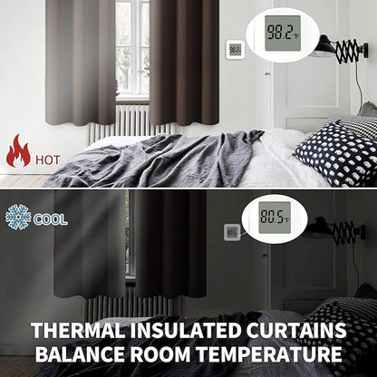 Short Blackout Curtains for Bedroom 40 Inches Long (2 Count)