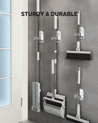 Plastic Broom Holder Wall Mount (4 Count)
