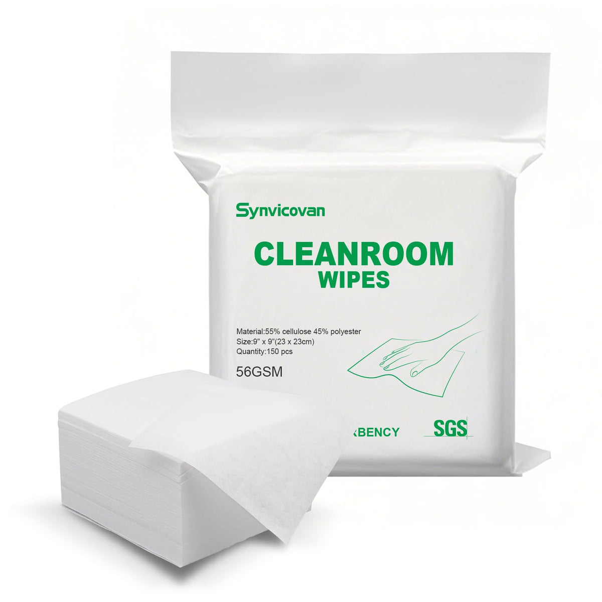 Cleanroom Wipes 9"x9" (150 Count)