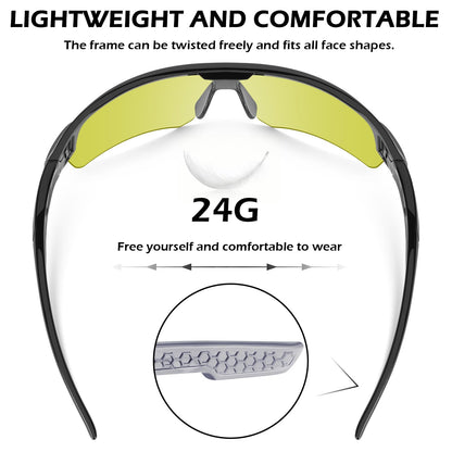 12 Pack Safety Glasses for Men Women (12 Count)
