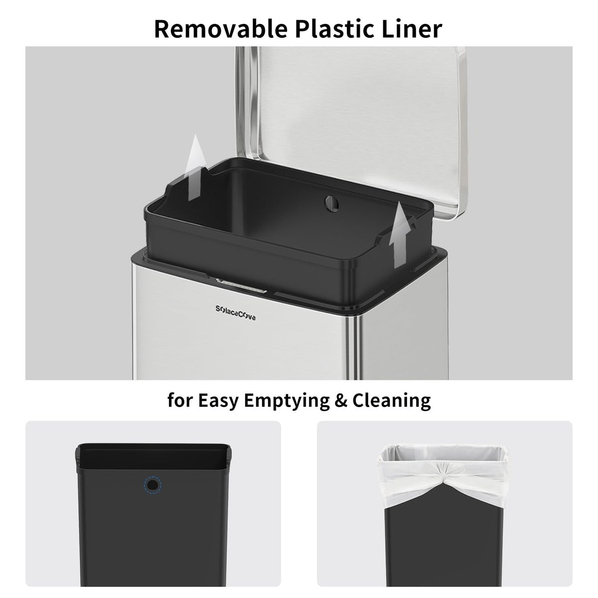 18 Gallon Kitchen Trash Can with Lid