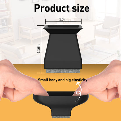 Square Chair Leg Protectors for Hardwood Floors (16 Count)