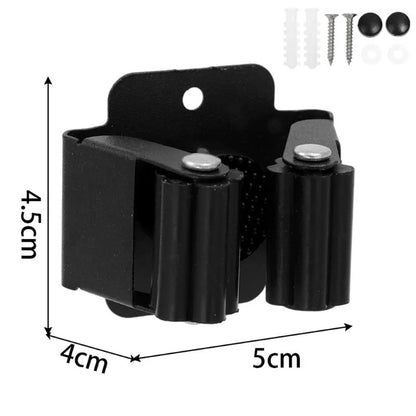 Broom Holder 18PCS Wall Mounted Mop Holder Multi