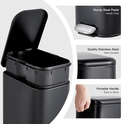 1.3 Gallon Bathroom Trash Can