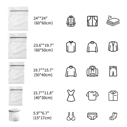 Mesh Bra Bags for Laundry (9 Count)