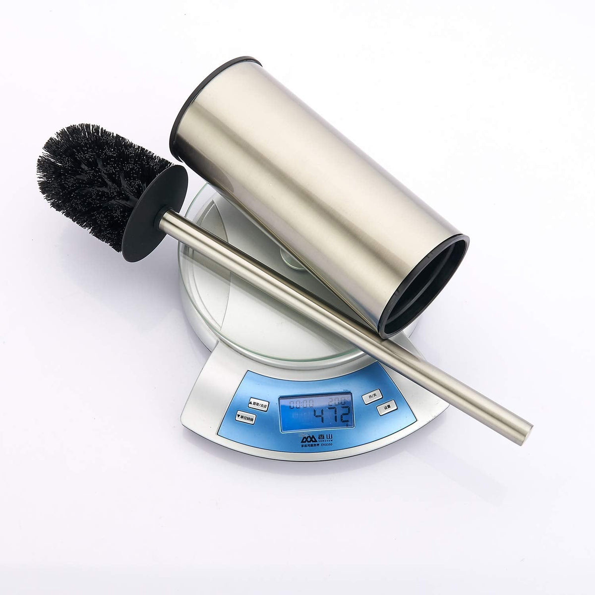 Toilet Brush Holder Brushed Nickel