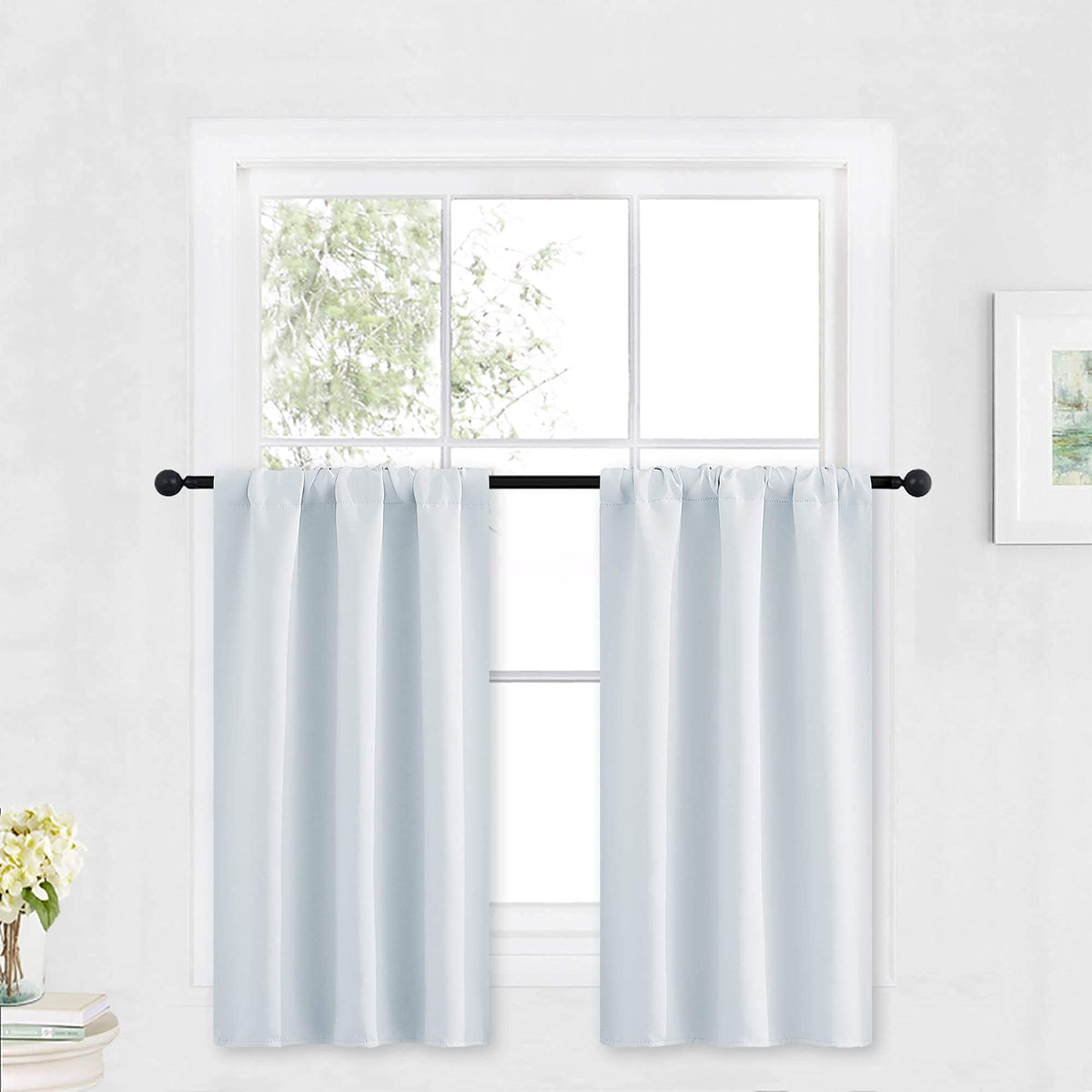 Kitchen Curtains Over Sink 36 inch Length for Cabinet