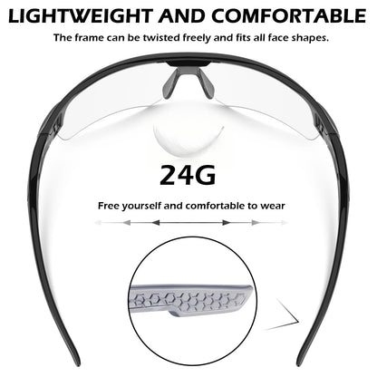 12 Pack Safety Glasses for Men Women (12 Count)