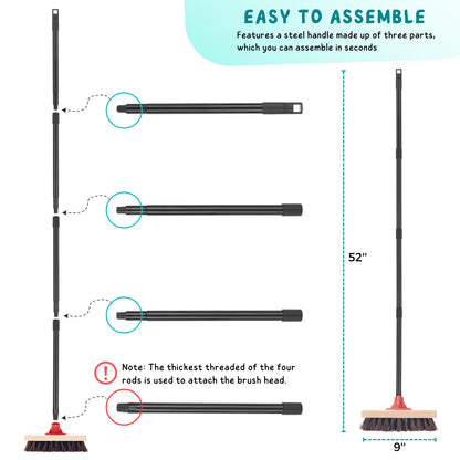 Deck Brush with Long Handle