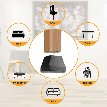 24 PCS Square Chair Leg Floor Protectors (24 Count)