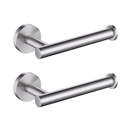 Toilet Paper Holder SUS304 Stainless Steel Round Size Brushed Nickel 2 Pack (2 Count)