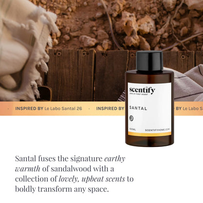 Santal Aroma Oil Refill Scent for Oil Diffusers (3.38 Fl Oz)