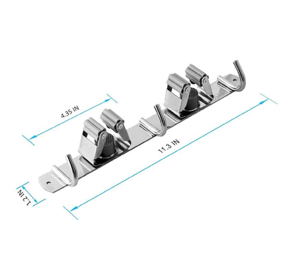 Broom and Mop Holder Wall Mounted