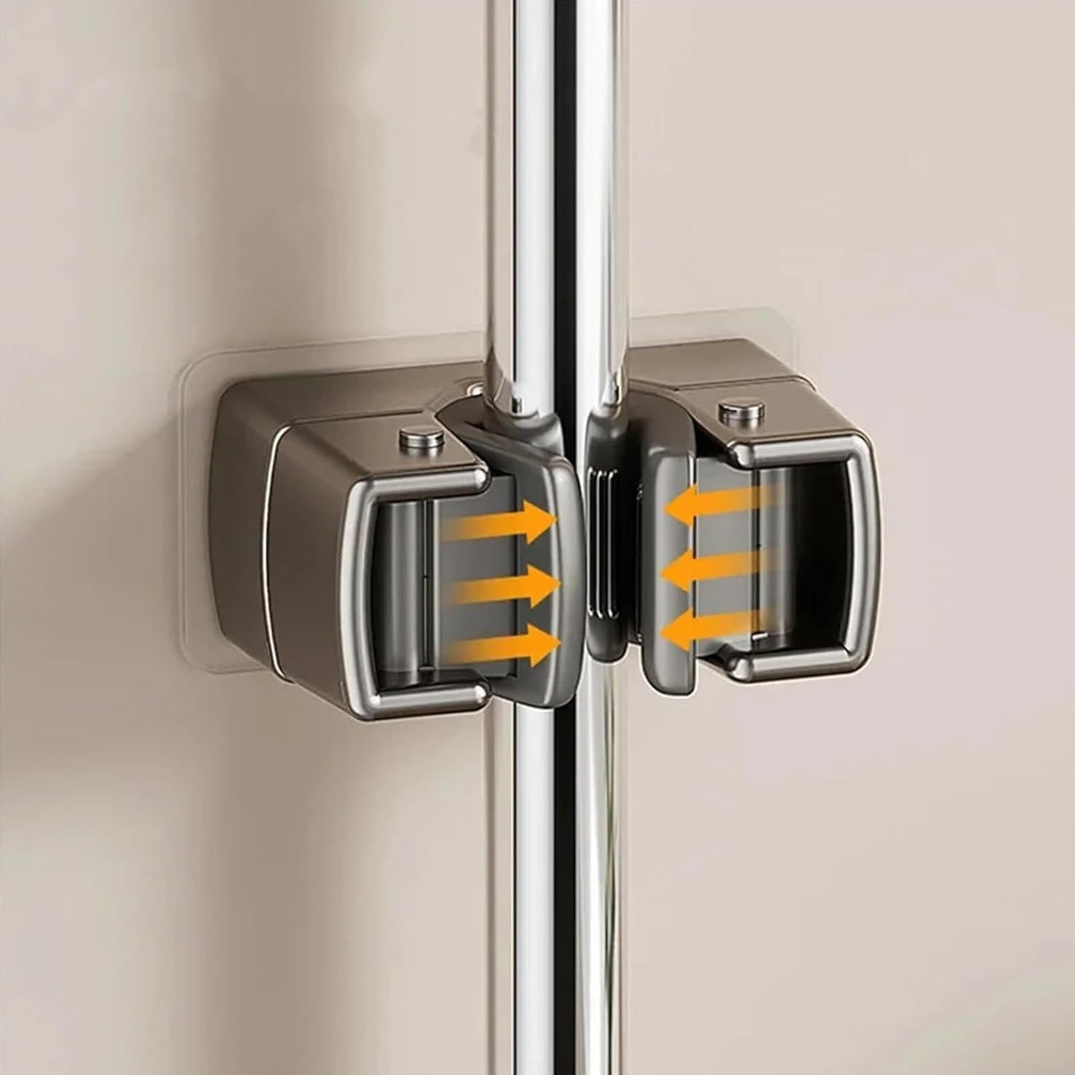 3 Pack Heavy Duty Mop Holder Wall Mount (3 Count)