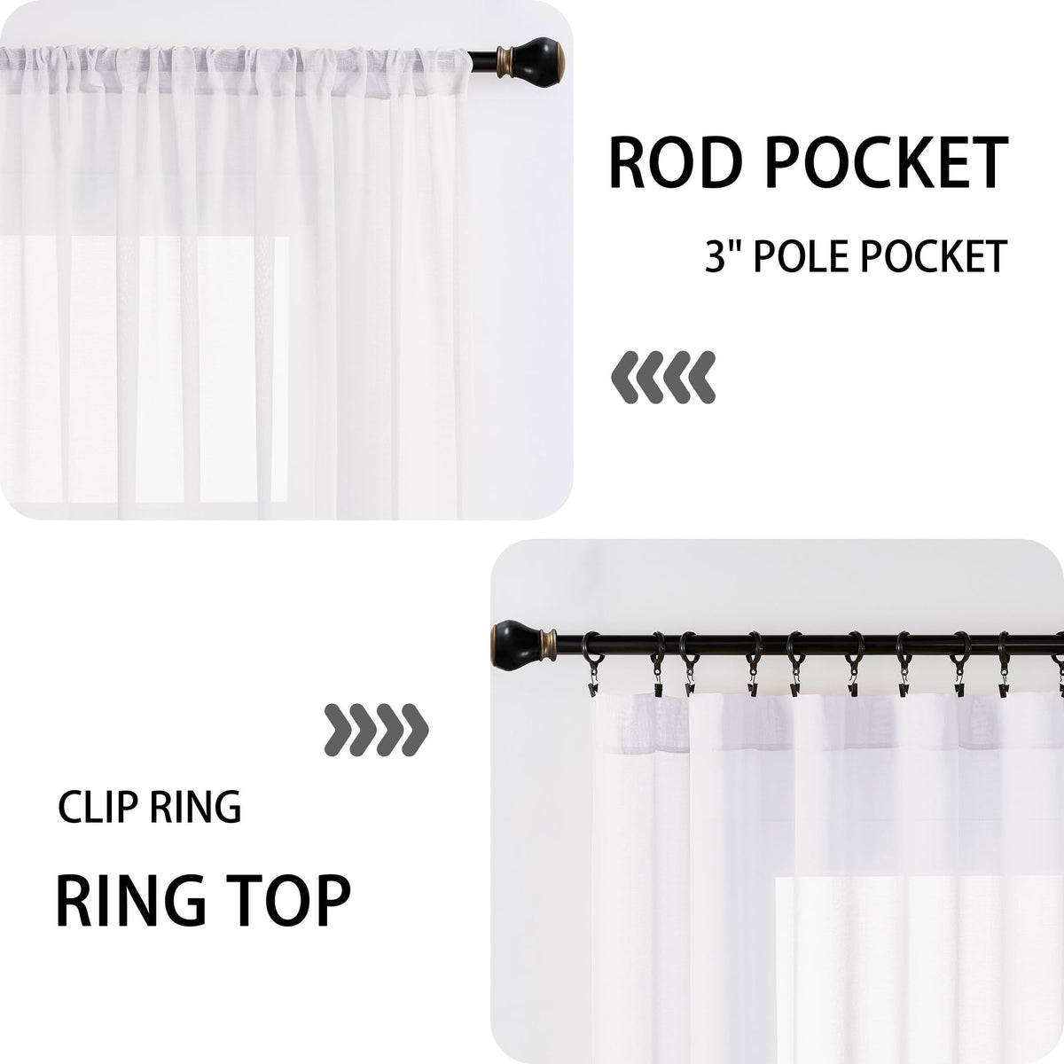 Sheer Door Curtain Closet Linen Textured Curtains Sheer Doorway Light Filtering Voile Patio Glass Doors Rod Pocket Curtain French Door
