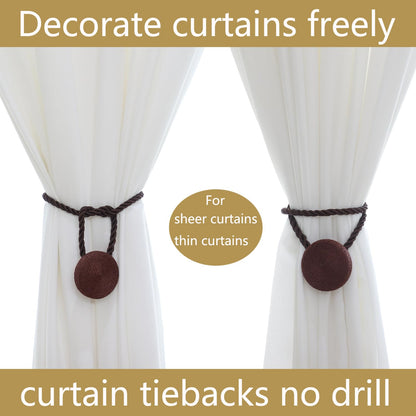 Magnetic Curtain Tiebacks (4 Count)