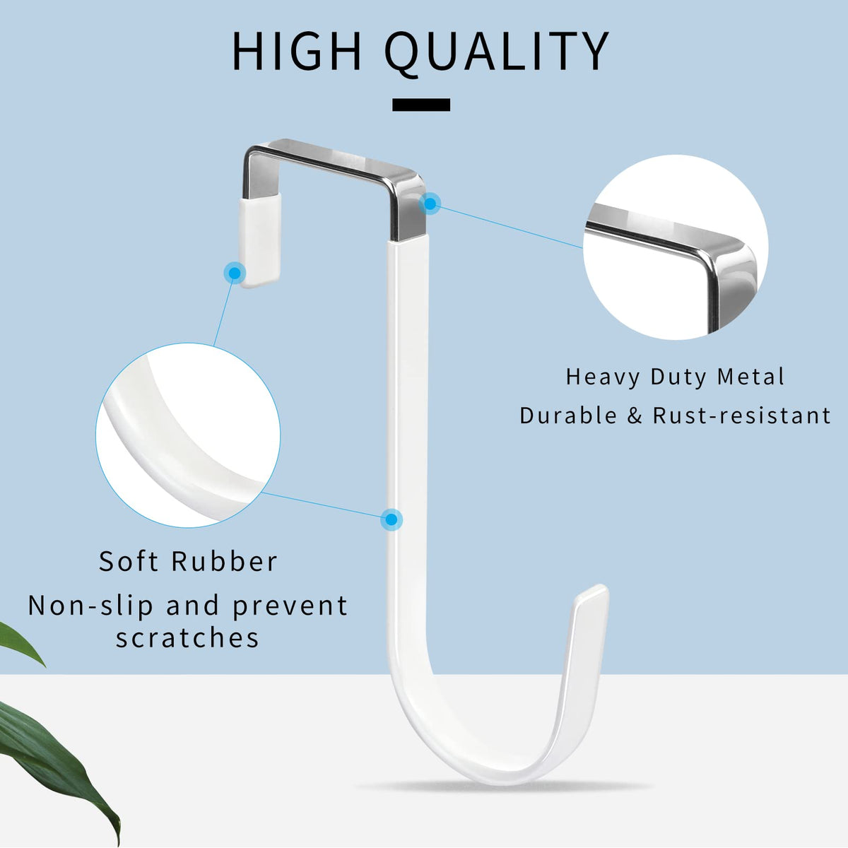 Over the Door Hooks (6 Count)
