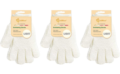 Exfoliating Glove for Shower Bath (3 Count)