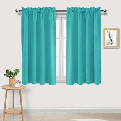 Blackout Curtains for Bedroom Living Room 52 x 45 Inch Long 2 Panels