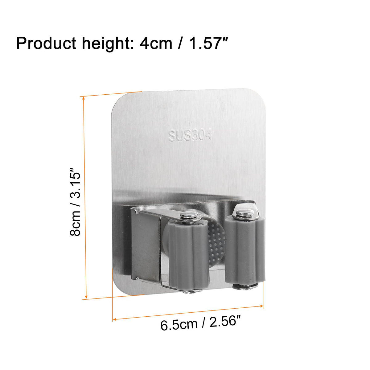 2pcs Mop Broom Holder Wall Mount