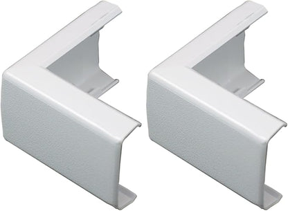 Wiremold Plastic Nonmetallic Raceway, Extending Power, On-Wall Outside Elbow, White, NMW8 (Pack of 2)