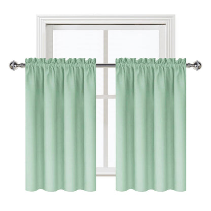 Short Blackout Curtains 42 x 36 Inch Long for Kitchen RV Bunk 2 Panels (2 Count)