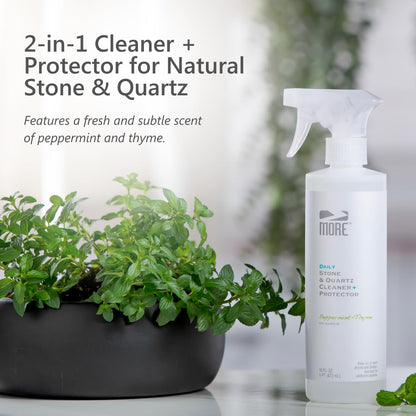 MORE Stone & Quartz Cleaner + Protector (16 Fl Oz)