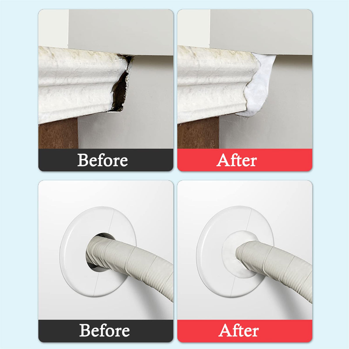 New Waterproof Duct Seal Repair Sealing Clay 6 Pack White Moldable Silicone Putty (8 ounce(s))