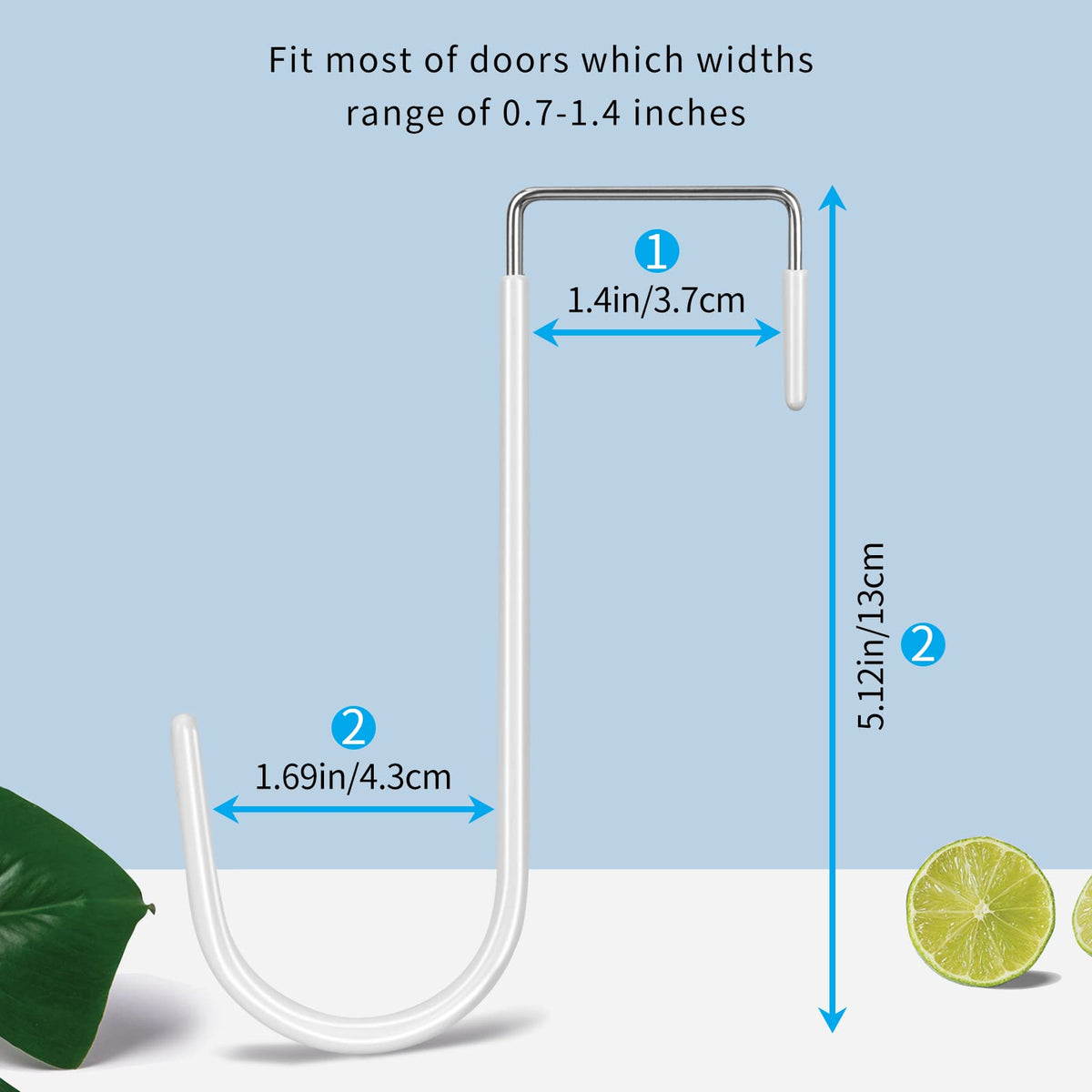 Over the Door Hooks (8 Count)