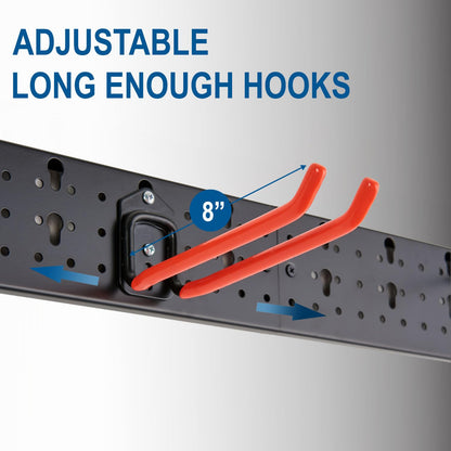 Wall Mount Garage Organizer Tool Storage Rack