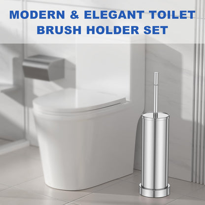 304 Stainless Steel Toilet Brush and Holder Set