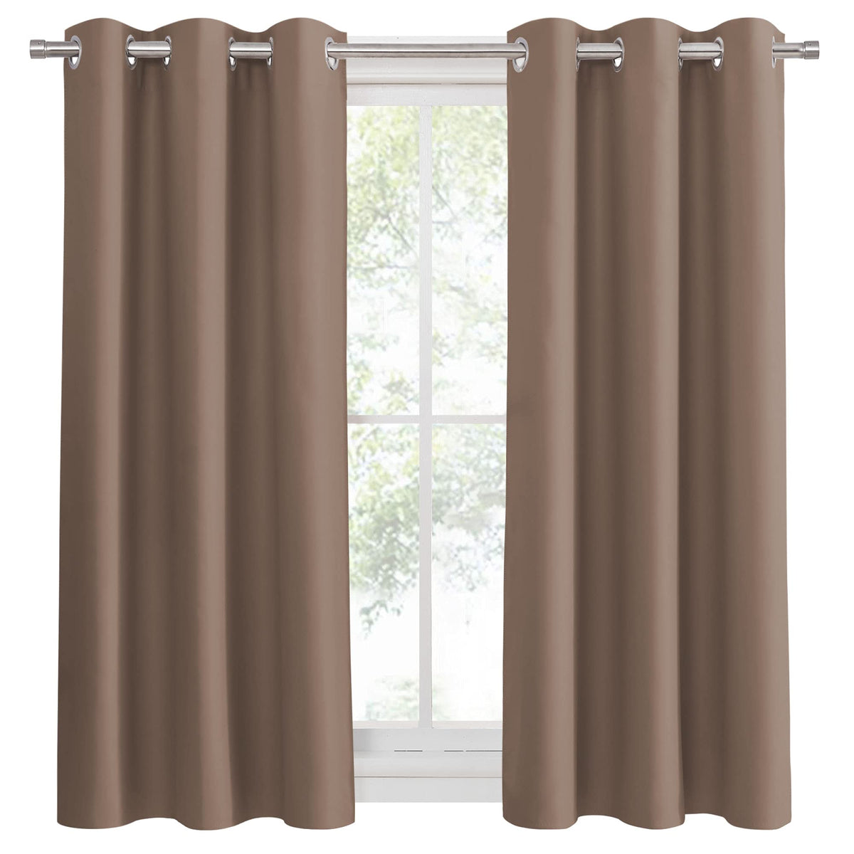 Blackout Curtains Mocha (2 Count)