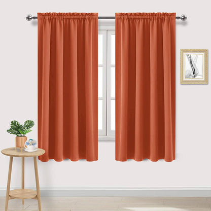 Blackout Curtains for Bedroom Living Room 52 x 63 Inch Long 2 Panels (2 Count)