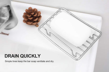 Soap Dish Stainless Steel Bar Soap Holder for Shower