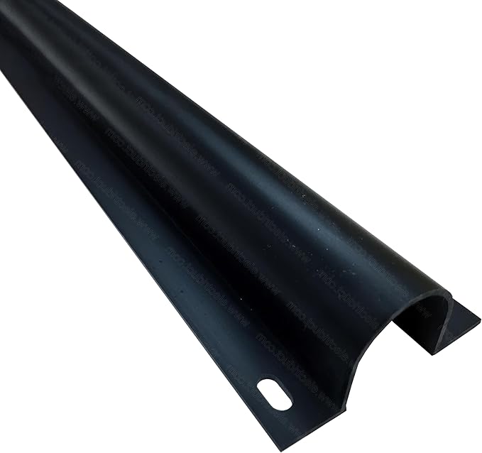 Electriduct 1.5" Plastic Flanged Wire Guard Cable Raceway - (20 x 5FT Sticks = 100 Feet) - Black