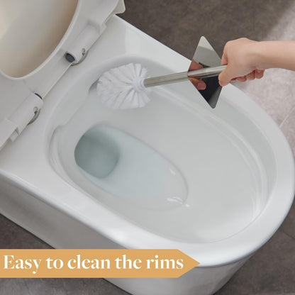 Bamboo Toilet Bowl Cleaner with Holder for All Toilet Types